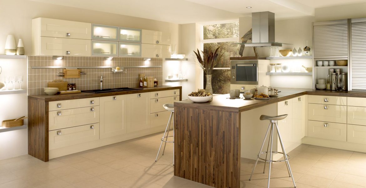 Gloss Stone Shaker Enfield Kitchens